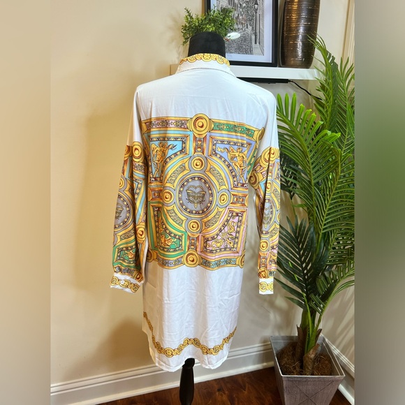 Unbranded Luxury Inspired Button Down Shirt Dress Large - Picture 9 of 11